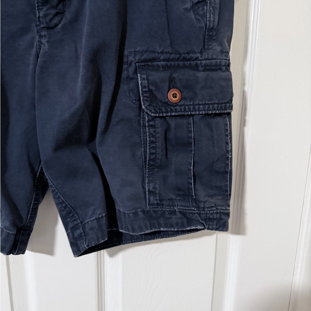 Men's Hollister Heavy Cargo Shorts Navy Blue Size 33 - Picture 4 of 5